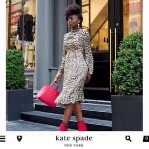 Kate spade leopard dress